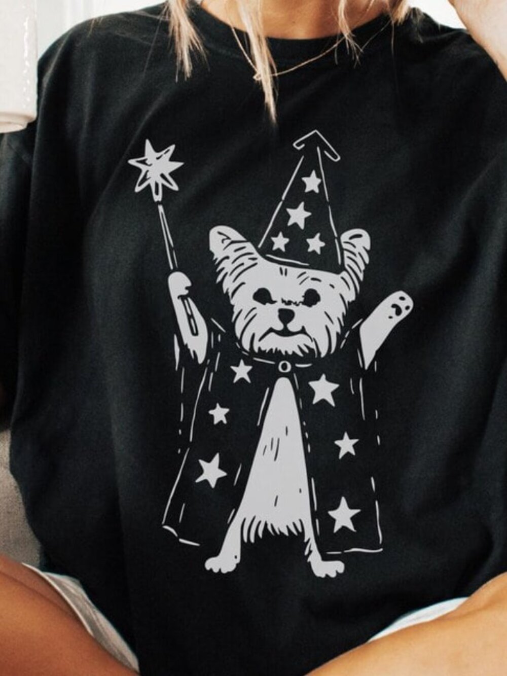 Halloween Dog Shirt, Funny Witch Tee, Dog Lover Shirt Gift